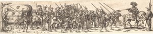 Troops of Soldiers, Foremost an Officer on Horseback