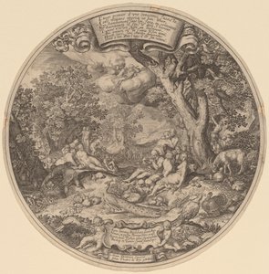 The Golden Age by Jan Theodor de Bry after Abraham Bloemaert after Nicolaes