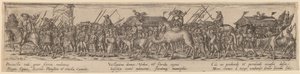 Army Train and Death by Jan Theodor de Bry after Erhard Schön
