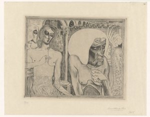 Old Woman Surrounded by Young Women by Jan Toorop
