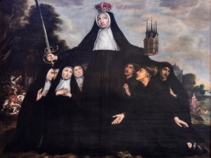 Saint Begga as Patroness of Beguines and Beghards by Jan Verhoeven