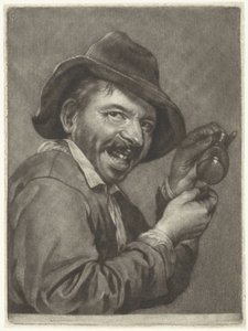 Man with an Empty Glass (Taste) (The Five Senses) by Jan Verkolje (I)