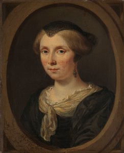 Portrait of Margaretha Verkolje, Wife of Reinier Couturier by Jan Verkolje (I)