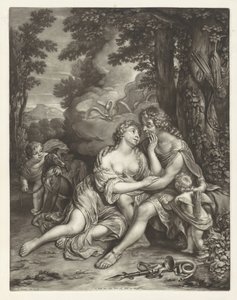 Venus Prevents Adonis from Hunting by Jan Verkolje (I)