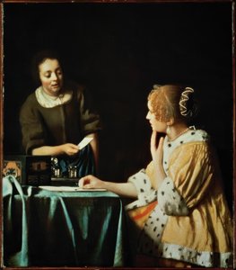 Lady with Maid and Letter