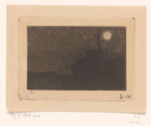 Mill in Laren in the Moonlight
