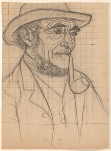 Farmer with a Pipe, Facing Right by Jan Veth