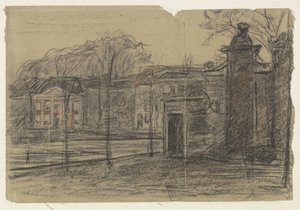 View of Houses Among Trees, Dordrecht by Jan Veth