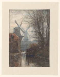 Mills by a Canal