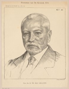 Portrait of Theodorus Hendrik Mac Gillavry at Age 62 by Jan Veth