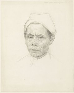 Portrait of an Older Javanese by Jan Veth