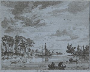 Activity on a River by Jan Vincentsz. van der Vinne