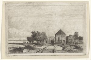 View of the Schenkweg with the Dome by Jan Weissenbruch