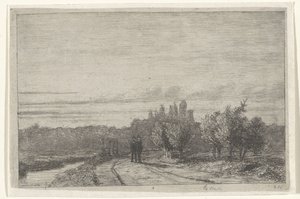 View of the Schenkweg from the Dome by Jan Weissenbruch