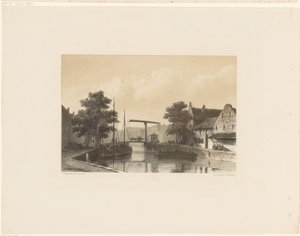 View of a Canal with a Drawbridge