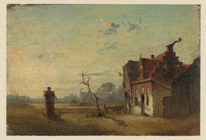 Landscape with Farmhouse and Water Pump