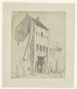 Steigerpoort in Leerdam by Jan Weissenbruch