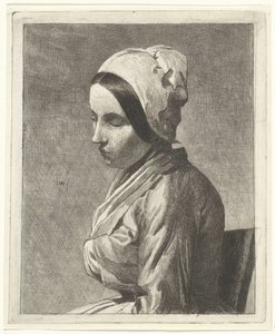 Study of a Seated Woman by Jan Weissenbruch