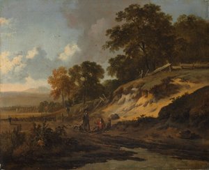 Landscape with Hunters by Jan Wijnants