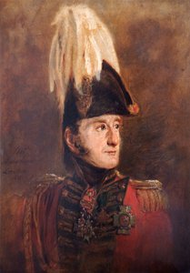 Portrait of General Lord Edward Somerset, British Soldier by Jan Willem Pieneman
