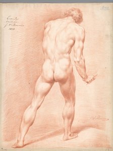 Standing Male Nude, Seen from the Back (1st Prize 1803)
