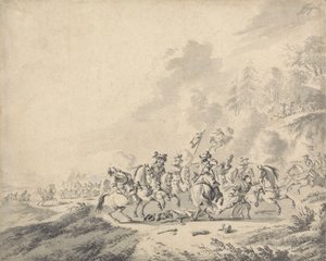A Cavalry Battle by Jan Wyck