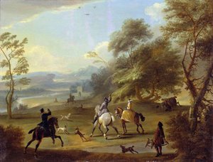 A Hawking Party, c.1690