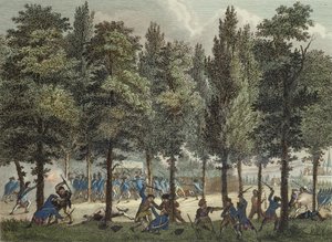 The Marseillais on the Champs-Elysees, 30th June 1792, engraved by Reinier Vinkeles and Daniel Vrydag by Jan after Bulthuis