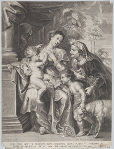 The Holy Family with Elizabeth and the Infant Saint John the Baptist, the Virgin Nursing the Infant Christ, c.1635-42