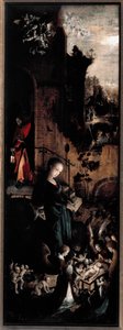 Triptych of Adoration of the Magi: The Nativity (Detail) by Jan de Beer
