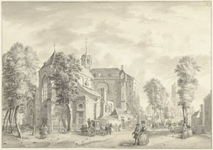 Pieterskerk in Utrecht with the Dom in the Background