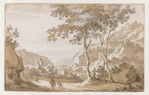 Albano Seen from the West by Jan de Bisschop (attributed to)