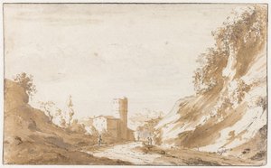 Road Through Hilly Landscape Outside Brussels