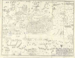 Siege and Capture of Deventer, 1578 by Jan de Lange (II) (signed by artist)