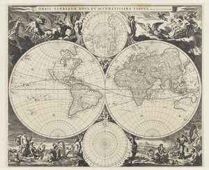 Map of the World by Jan de Visscher