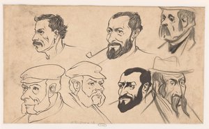 Study Sheet with Heads by Jan de Waardt