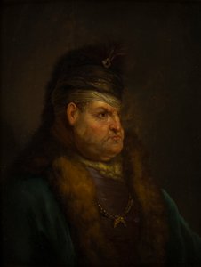 Portrait of a Man in a Turban by Jan the Elder (circle of) Lievens