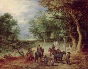 Field Camp in a Clearing by Jan the Elder Brueghel