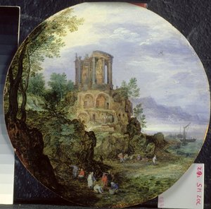 South Coast Landscape with the Temple of Vesta in Tivoli