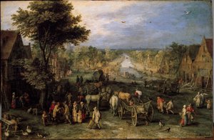 Village with Carts