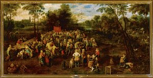 Wedding Banquet by Jan the Elder Brueghel
