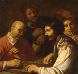 Tric-Trac Players in an Inn by Jan the Elder Lievens