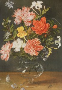 Still Life of Carnations and Other Flowers by Jan Brueghel the Younger