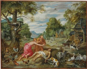 The Death of Abel, from The Story of Adam and Eve by Jan Brueghel the Younger