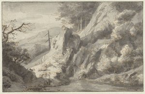 Mountain Landscape with a Dead Conifer