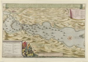 Sea Battle in the Bay of Vigo and the Capture of the Spanish Silver Fleet, 1702 by Jan van Call (I)