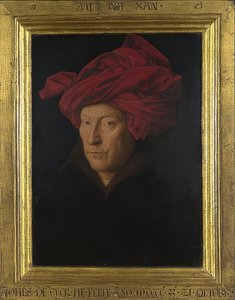 Portrait of a Man (Self-Portrait?). 1433 by Jan van Eyck