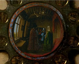 Detail from the Portrait of Giovanni Arnolfini and his Wife by Jan van Eyck