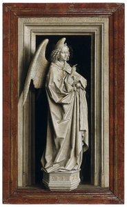 The Annunciation Diptych, Left Panel, 1434-1435