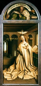 The Ghent Altarpiece. Adoration of the Mystic Lamb: Virgin Annunciate, 1432
